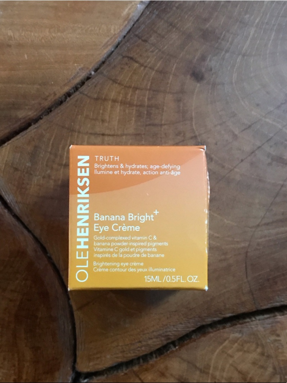 Ole Henriksen Banana Bright+ Eye Crème — Orange Gradient Packaging